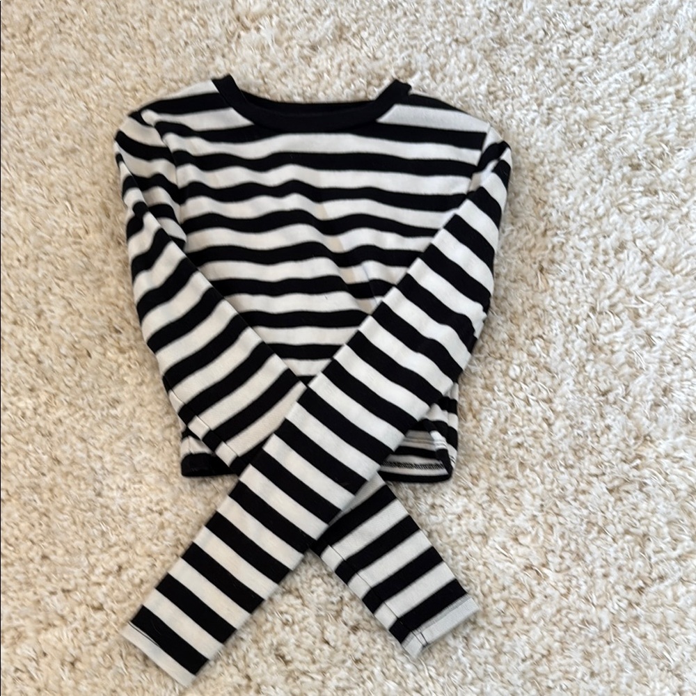 Zara Monochrome Striped Top
